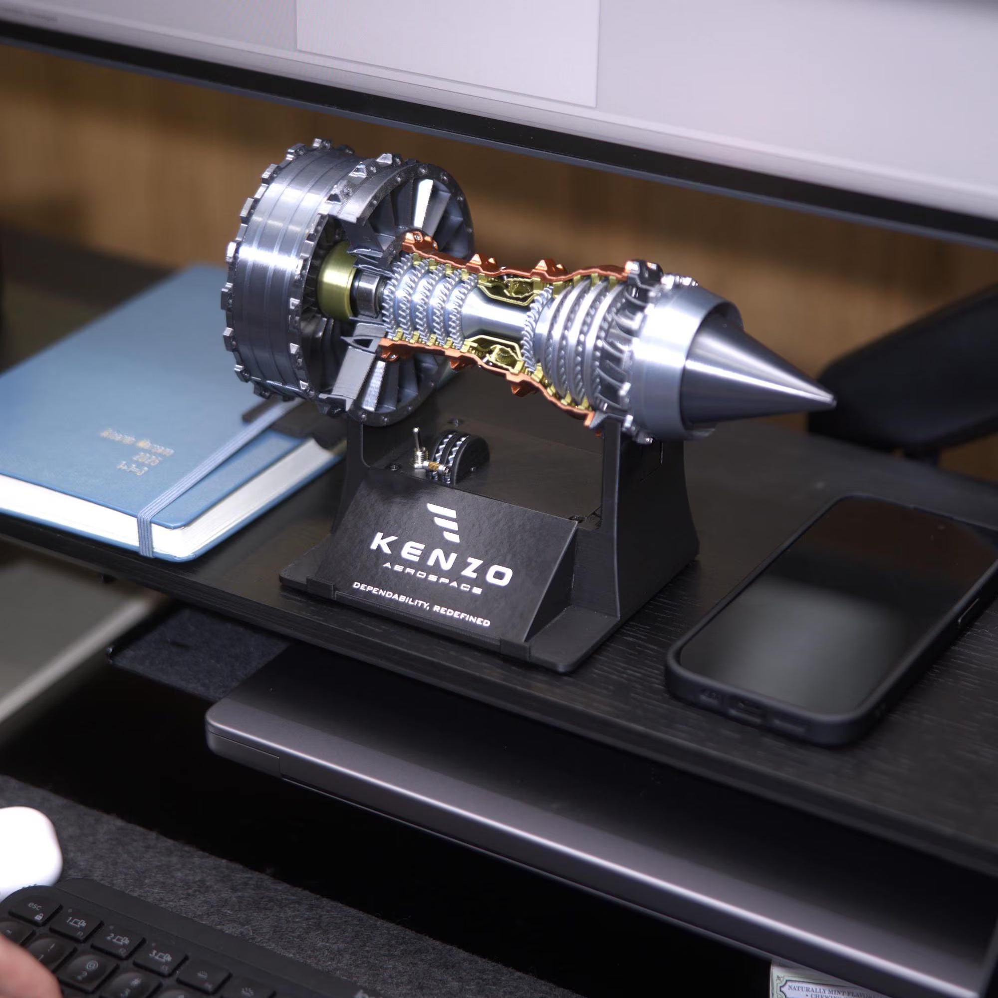 Jet Engine Business Card Holder